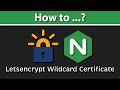 How To Get Letsencrypt Wildcard Certificate Using Letsencrypt Nginx DNS Challenge Certbot