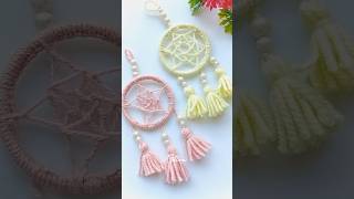 DIY Dreamcatcher /old bangle reuse idea #wool #diy #viral #shorts #shorts #trend #asethetic