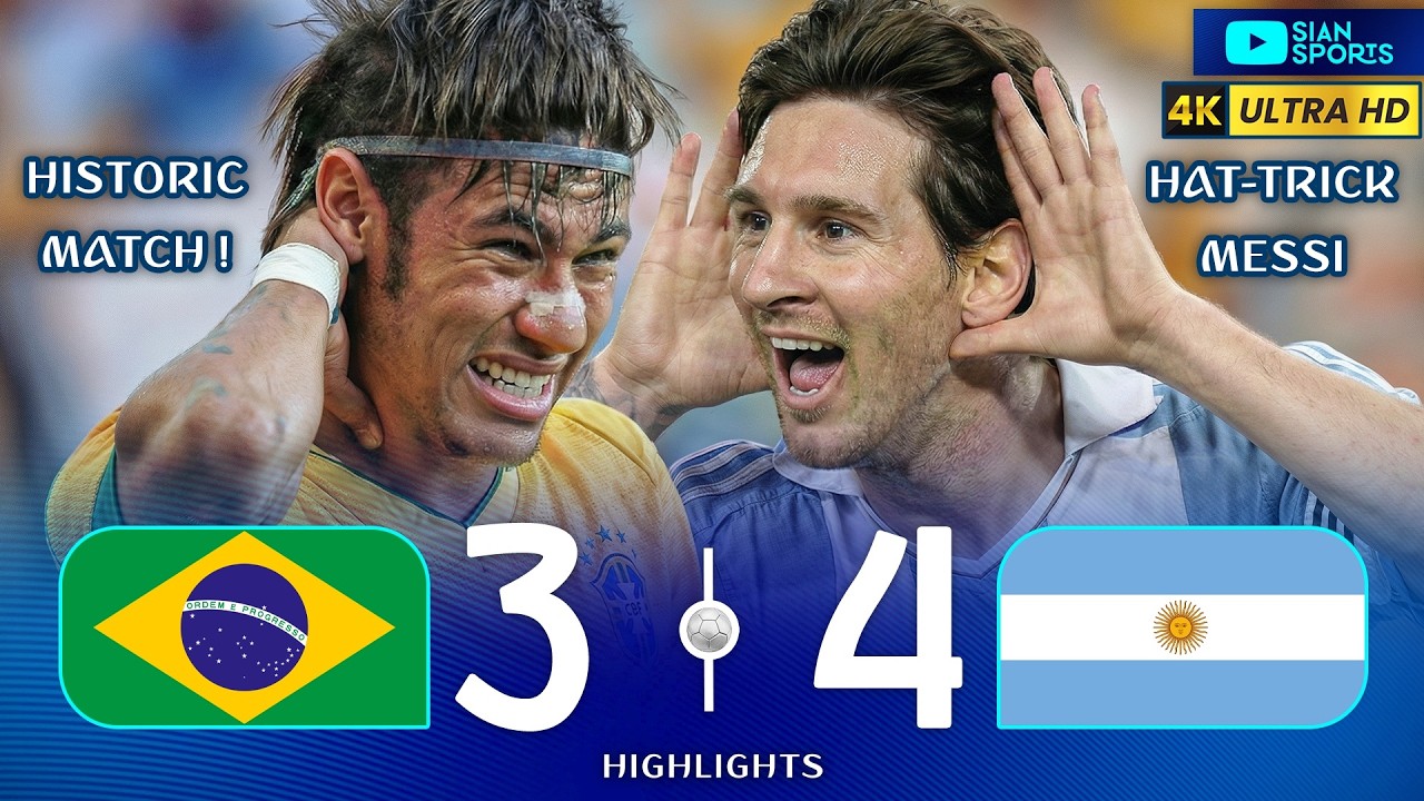 IT WAS LIKE A WORLD CUP FINAL! MESSI SCORED A HAT-TRICK AND HUMILIATED NEYMAR AND THE BRAZILIAN TEAM
