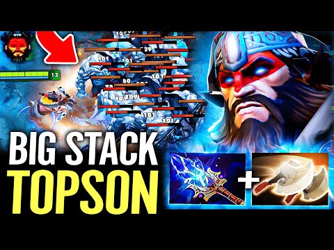 🔥 TOPSON Beastmaster MID Fast Aghanim — Big Stack Farm 450 DMG Wild Axes 0SEC CD Dota 2 Pro