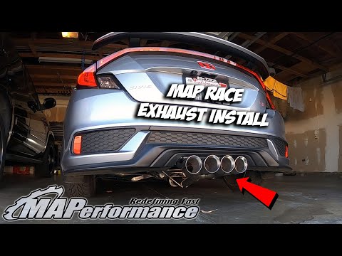 MAPerformance Race Exhaust Install | 10th Gen Civic Si