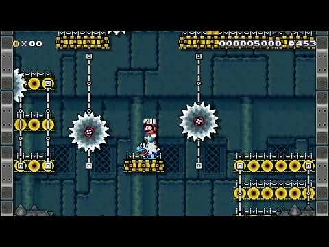 Metal tower by RedMoon3 🍄Super Mario Maker 2 ✹Switch✹ #byx