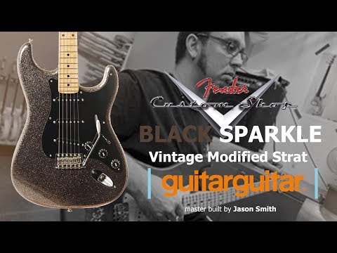 Fender Custom Shop BLACK Sparkle Vintage Modified Strat Master Built by Jason Smith