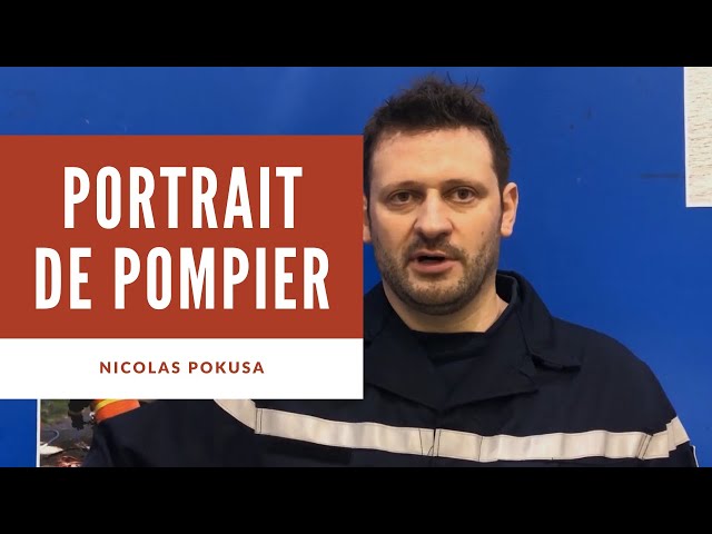 Portrait de Nicolas Pokusa, pompier volontaire au centre de secours de Condom