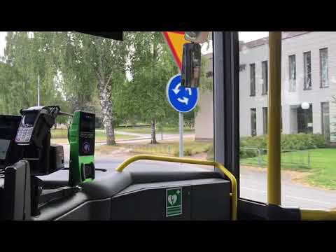 Bus ride line 1 from Katrineholm Resecentrum to Laggarhult.