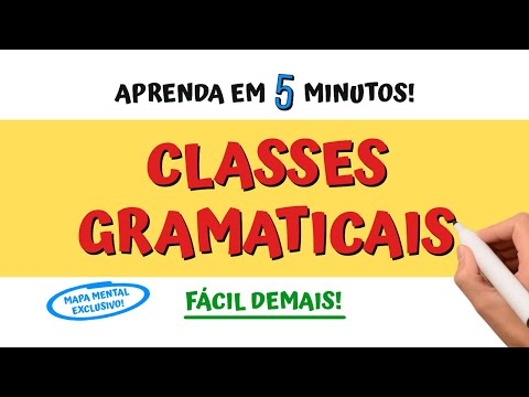 CLASSES GRAMATICAIS! Aprenda as 10 Classes de Palavras em 5 MINUTOS! 🤩📚❤️️