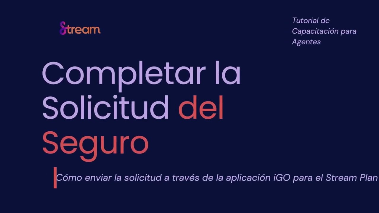 Completar la Solicitud del Seguro / Carrier App