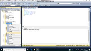 Create Database ,   Create Table and Create Procedure in MS Sql Using Query