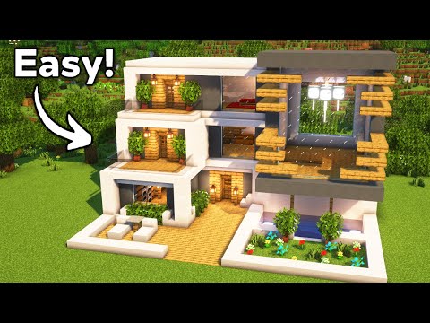 Minecraft: How to Build a Modern House | Tutorial🏠