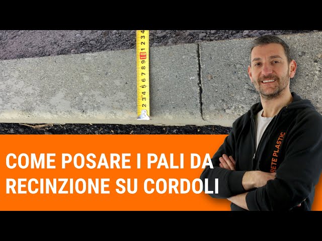 Come posare i pali da recinzione su dei cordoli