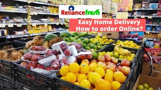 Home Delivery Reliance Fresh/Reliance Smart Point | Vegetables & Fruits | How to Order Online?
