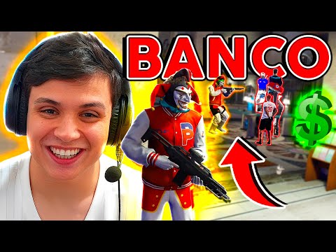GOLPE no BANCO COM 15 REFÉNS 😱 GTA RP (Paulinho o LOKO)