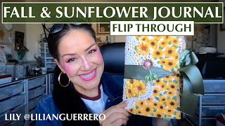 FALL & Sunflower Theme Junk Journal Flip Through