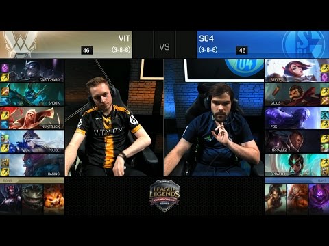 S04 vs VIT Game 2 Highlights - FC SCHALKE 04 vs FNATIC EU LCS Week 9 Summer 2016