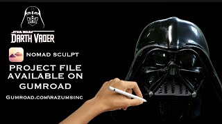 NOMAD SCULPT Darth Vader sculpt showcase(Made on IPAD)