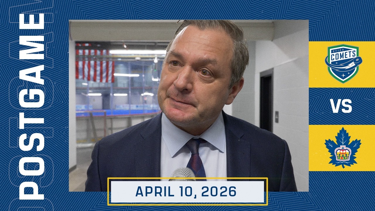 Toronto Marlies Full Media Availability | Post Game at Utica Comets | April 10, 2026