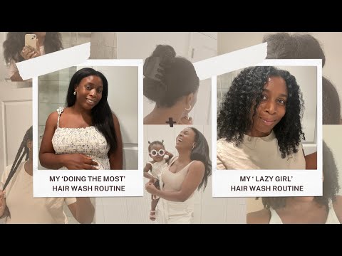 Natural Hair Wash Day 🧖🏾‍♀️  | Favourite Methods | Waist Length | Straight Routine + Curly Routine