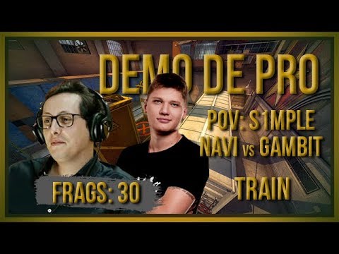 [PT] zorlaK Analisa: PoV S1MPLE - NAVI vs GAMBIT - TRAIN [Demo de Pro]