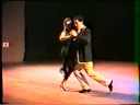  Pablo Veron  and  Giselle Anne  are  dancing  to  a  milonga
