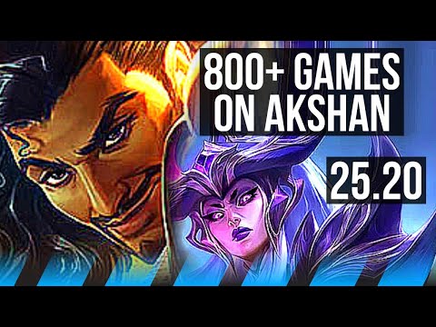AKSHAN vs SYNDRA (MID) | Quadra, Legendary, 800+ games | EUW Master | 25.20