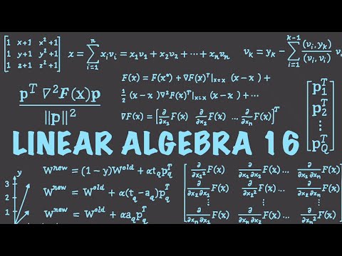 Linear Algebra 16 Linear Transformation Projections