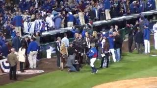 Wrigley Crowd Sings &quot;GO CUBS GO&quot; @ Game 2 Of 2016 NLDS
