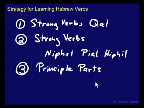 26.02   Strategy for Learning Hebrew Verbs