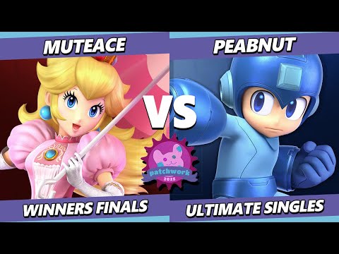 Patchwork 2025 WINNERS FINALS - MuteAce (Peach) Vs. Peabnut (Mega Man) Smash Ultimate - SSBU