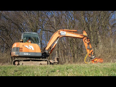 M&M Baggerbetrieb / Landschaftspflege / Daewoo v55 / Woodcracker CL 190
