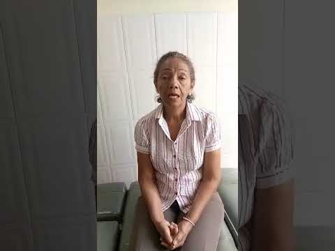 En el SRI Escolástico Aguilera ASIC San José de Guanipa paciente expresa su agradecimiento