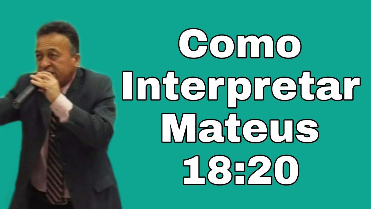 Como Interpretar o Texto de Mateus 18:20 - Presbítero Mariano Souza @cafecomteologia07