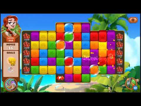 Lost Island Blast Adventure Level 848 - NO BOOSTERS 🏝️ | SKILLGAMING ✔️