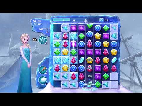 Frozen Free Fall: Snowball Fight Level 266 Walkthrough, No Power Ups