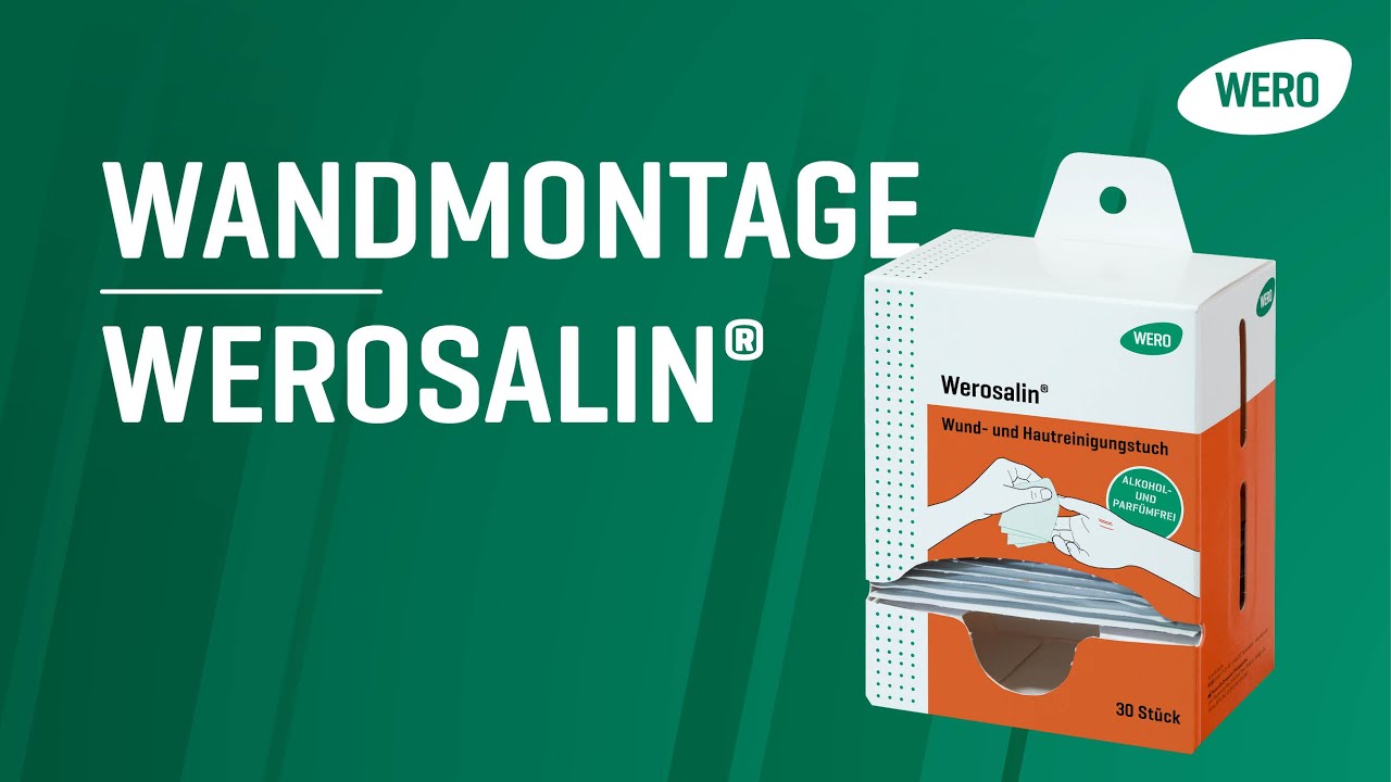 YouTube Video: Werosalin® Wund- und Hautreinigungstuch - 1 Stk