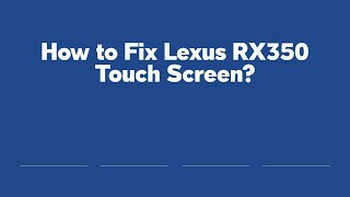 2023-2024 Lexus RX Dash Harness: Solving Electrical Gremlins in Your