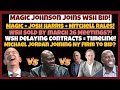Magic Johnson Joins Harris Rales For WSH Bid Michael Jordan Interest Sold By March 26 Meeting