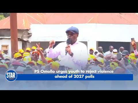 PS Omollo urges youth to reject violence ahead of 2027 polls