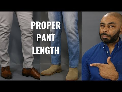 How long should men's pants be/trouser break explained