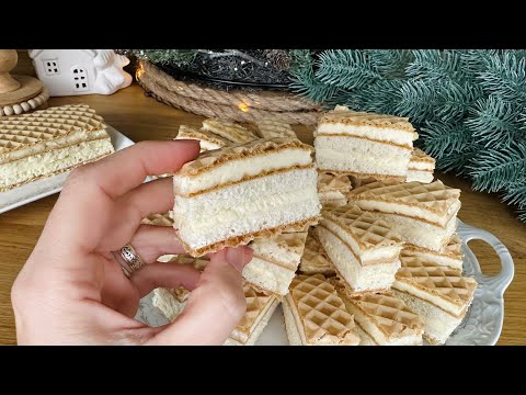 Prăjitura Raffaello în foi de napolitană și bezea cu cocos - o bunătate fină.. unică