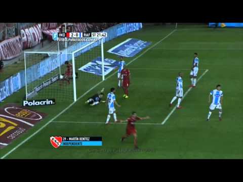 Gol de Benítez. Independiente 2 - Atl. Rafaela 0. Fecha 18. Primera División 2015. FPT.