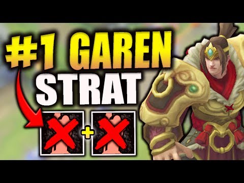 #1 BEST GAREN STRATEGY TO WIN EVERY GAME WITH! (100% PRESSURE/SPLIT PUSH STRAT) - LEAGUE OF LEGENDS