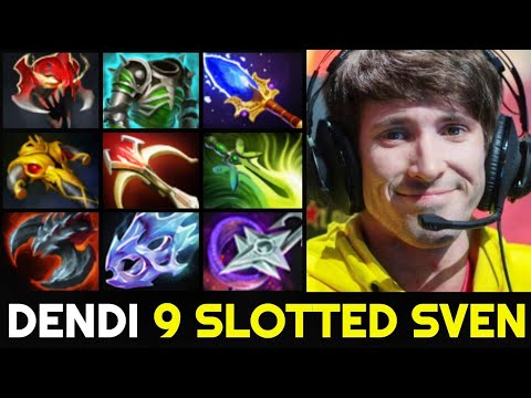 DENDI 9 Slotted Sven — Intense Game vs WOMBO COMBO Lineup 7.27 Dota 2