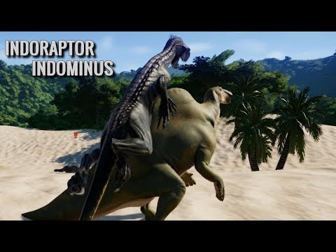 Indoraptor & Indominus Hunting In The Desert Ouranosaurus, Olorotitan & Iguanodon