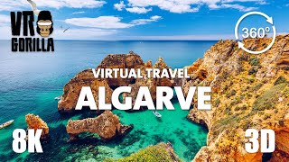 The Algarve, Portugal Guided Tour in 360 VR (short) - Virtual City Trip - 8K 3D 360 Video