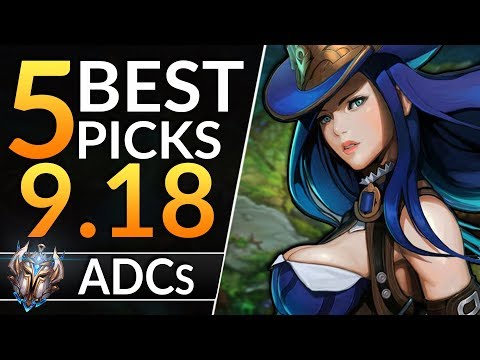 5 BEST ADC Champions you MUST PLAY in 9.18: Tier List Tips to RANK UP | League of Legends Meta Guide