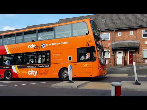Cityrider 56 to Sunderland - Go North East 6098 - NL63 YJB
