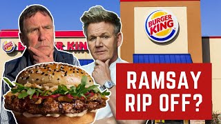 I Review BURGER KING'S GORDON RAMSAY WAGYU BURGER! Very Expensive!!!