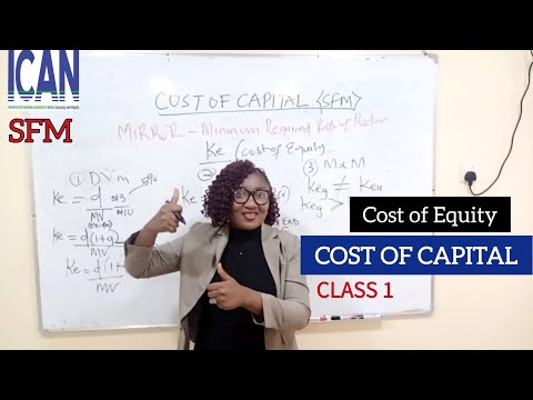 COST OF CAPITAL: Cost Of Equity (ICAN SFM)