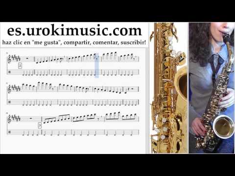 Tutorial de Saxofon (alto) Prince Royce - Darte un Beso Parte#1 um-927