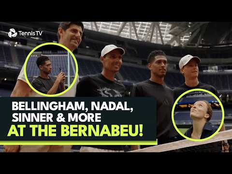 Bellingham, Courtois, Nadal, Sinner & Swiatek Play Tennis In The Bernabeu! | Madrid 2026